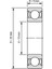 6002 2Rs (Plastik Kapaklı) Rulman 15X32X9 2