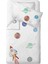 Space Planet White %100 Pamuk Saten Bebek Nevresim Takımı 1