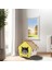 Patihomes Xl Kedi Evi Pencereli- Kedi Kulübesi Sarı 1