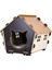 Patihomes Xl Kedi Evi Pencereli- Kedi Kulübesi Siyah 2