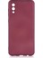 Galaxy A02 Kılıf Premier Silikon Kapak-Mürdüm 1