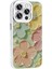 Apple iPhone 14 Pro Max Kılıf Çiçek Desenli Parlak Taşlı Sert Silikon Garden Kapak-Colorful 5
