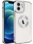 Apple iPhone 11 Uyumlu Kamera Korumalı Logo Gösteren Omega Kapak-Gümüş 1