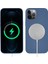 Apple iPhone 12 Pro Max Uyumlu Silksafe Wireless Kapak-Mavi 1
