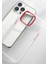 Apple iPhone 12 Pro Max Kılıf Krom Kapak-Lila 4
