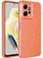 Xiaomi Redmi Note 12 4g Kılıf Kamera Korumalı Simli Lüks Koton Kapak-Turuncu 1
