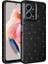 Xiaomi Redmi Note 12 4g Kılıf Kamera Korumalı Simli Lüks Koton Kapak-Siyah 1