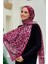 Leopar Desenli Şal 2067 Bordo 1