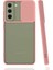 Galaxy S22 Kılıf Lensi Kapak-Pembe Açık 1