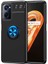 Oppo A96 4g Kılıf Ravel Silikon Kapak-Siyah-Mavi 1