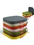 2'li Standartfit Oval Sandalye Minderi Fermuarlı Yıkanabilir Kılıf Bağcıklı Su ve Yağ Itici 42 x 42 x 5 Sarı 3