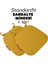 2'li Standartfit Oval Sandalye Minderi Fermuarlı Yıkanabilir Kılıf Bağcıklı Su ve Yağ Itici 42 x 42 x 5 Hardal 1