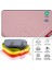 2'li Standartfit Oval Sandalye Minderi Fermuarlı Yıkanabilir Kılıf Bağcıklı Su ve Yağ Itici 42 x 42 x 5 Pembe 4