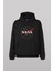 Siyah Sweat Nasa Logosu Uzay Cosmos Ön Baskılı Sweatshirt Unisex Kapüşonlu Hoodie Sweet 1