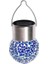 Solar Small Cracked Bottle Lights Güneş Enerjili Mavi Renkli Mozaik Görünümlü Cam Aydınlatma 4