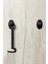 Pirinç Döküm Oksit Siyah Rengi 12 cm Kancalı Pencere/Kapı/Dolap Kapağı Mandalı 3
