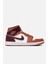 Air Jordan 1 Mid Night Maroon Unısex Deri Bilekli Günlük Spor Ayakkabı 2