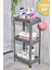 Vesken 3 Katlı Modüler Dikdörtgen Raf Ünitesi 23 x 36 x 71 cm Mutfak Rafı, Banyo Rafı 2