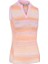 Striped Sl Chev Placket Kolsuz Kadın Tshirt 5