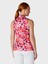 Geometric Floral Sl With Kolsuz Kadın Tshirt 2