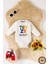 Unisex Pamuklu Teyze Baskılı 0-12 Ay 2li Uzun Kollu Bebek Body Zıbın 2