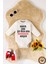 Unisex Pamuklu Anneanne Baskılı 0-12 Ay 2li Uzun Kollu Bebek Body Zıbın 2