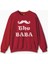 The Baba Daddy Oldum Babalar Günü Yeni Doğan Funny Eğlenceli Kırmızı Sweatshirt 1