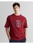 Erkek Bordo Regular Fit Bisiklet Yaka Logolu T-Shirt 2324356T.604 5