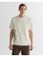 Erkek Krem Regular Fit Bisiklet Yaka Logolu T-Shirt 2324360T.130 1