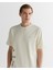 Erkek Krem Regular Fit Bisiklet Yaka Logolu T-Shirt 2324360T.130 4