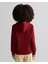 Kadın Bordo Relaxed Fit Kapüşonlu Logolu Sweatshirt 4201252.604 2