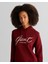 Kadın Bordo Relaxed Fit Kapüşonlu Logolu Sweatshirt 4201252.604 4