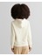 Kadın Krem Relaxed Fit Kapüşonlu Logolu Sweatshirt 4201252.130 2