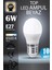 10 Adet Kaliteli Beyaz 6W Top LED Ampul E27 Duy 1