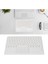 Apple iPad Air 13" (2024) Wi-Fi Uyumlu Kablosuz Bluetooth Şarjlı Touchpad'li Klavye Mouse Seti - Beyaz 3