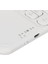 Apple iPad Air 13" (2024) Wi-Fi Uyumlu Kablosuz Bluetooth Şarjlı Touchpad'li Klavye Mouse Seti - Beyaz 4
