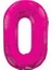 Folyo Balon 0 Rakamı Pembe 100 cm 1