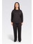 Tolga Saraçoğlu Kadın Boncuk Detaylı Sweatshirt 10418 Siyah 2