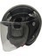 Motosiklet ve Bisiklet Yarım Açık Kask Motor Kaskı Siyah 1