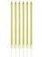 Altın Renk Ince Uzun Mum 6 Adet 14 cm 1