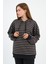 Çizgili Kapüşonlu Sweatshirt (UNX00242WN) 5