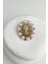 Incili Taşlı Oval Kleopatra Broş (5cm) 1