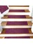 Bordo Kaydırmaz Keçe Merdiven Matı 22X75 cm 1
