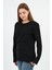 Kol Detaylı Bisiklet Yaka Basic Sweatshirt (WK25425) 3