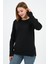 Kol Detaylı Bisiklet Yaka Basic Sweatshirt (WK25425) 5