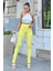 Sarı Yüksek Bel Skinny Jean Pantolon 1