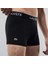 Cotton Stretch Ultra Comfortable Trunk Erkek 3 Lü Boxer Siyah Gri Beyaz 5