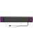 DS101 Kablosuz Bluetooth AUX 6W RGB Aydınlatmalı Soundbar Hoparlör Siyah 5