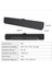 DS102 Kablolu USB/AUX 6W Soundbar Taşınabilir Stereo Hoparlör Siyah 8