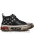 152-18220 Siyah Hakiki Deri Erkek Hi Sneaker 1